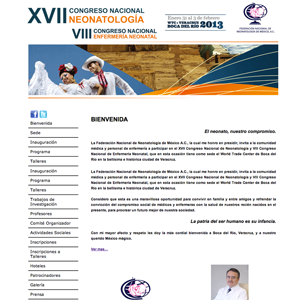 XVII Congreso Nacional de Neonatología